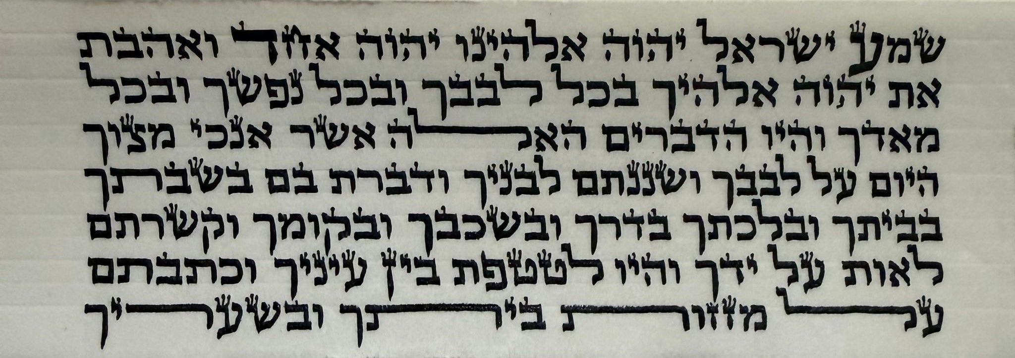Tefillin - Gasos, Ksav Sefardi